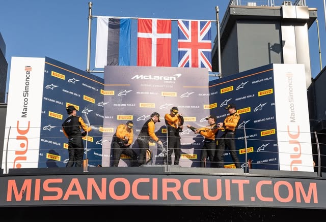 Podio del McLaren Trophy Europe
